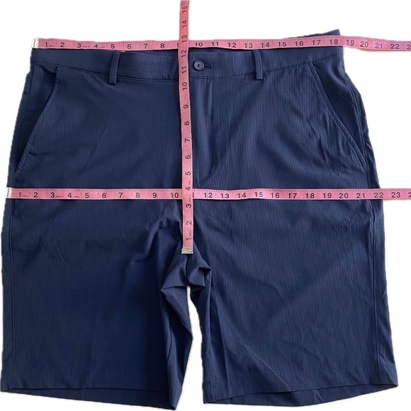 Greg Norman Men’s Stretch Shorts, Flat Front, Blue, Waist 36, NWT - Picture 9 of 14